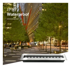 IP67 Led Linear Underground Lamp RGB DMX Recessed Ground Mounted Road Pavement Inground Factory Customized Underground Light