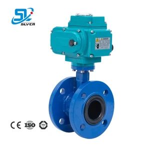 OEM Ductile Cast Iron DN200 DN150 DN100 Electric Butterfly Valve