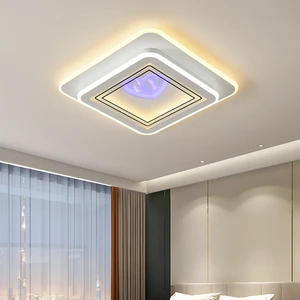 Modern Square 100W LED Ceiling Light with Acrylic and Iron Construction for Bedroom Living Room High Quality Surface Mounted