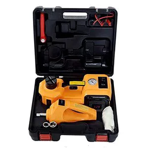 Electric Steel Car Jack 5 Ton 12V Hydraulic with Tire Inflator Pump Impact Wrench 12 Months Warranty