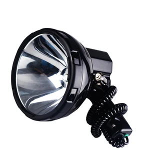 Portable 100W HID Searchlight Waterproof 12V Handheld Xenon Flashlight for Hunting Camping Strong Long-Range Light IP65 Rating