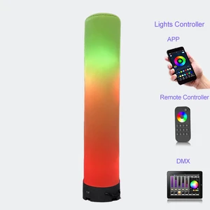 2025 Event Party Colorful Advertising Inflatables Led Column Lights Portable Decoration Light Tower