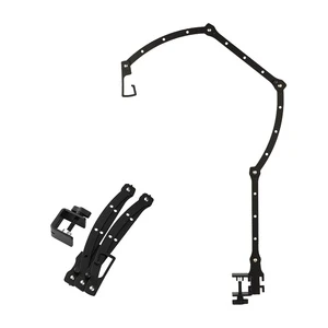 Foldable Outdoor Metal Long Arm Iron Camping Lantern Stand MultiFunctional Adjustable Desktop Light Frame Portable Hanging Stand