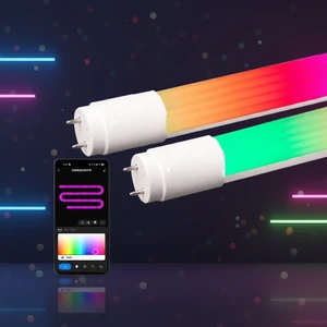 Color Changing RGB LED Tube Light WiFi APP Remote Control Smart Lighting with Running Water Effect
