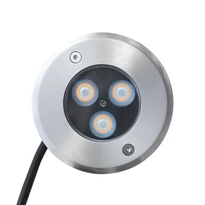 3W IP67 Waterproof Recessed Landscape Lights for Garden Deck Aluminum Construction Underground Outdoor Lighting