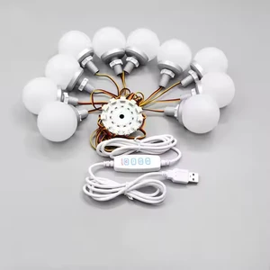 Modern 15-Dimmable Bulb Lighted Makeup Vanity Mirror/Cabinet with 15 Dimmable Bulbs IP44 Rated