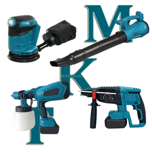 Electr Power Tools Combo Kit Cordless Sander Blower Hammer Other Hand Tools Set