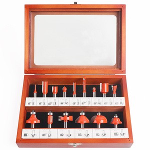 BEILI 15-Piece 1/4 Inch Shank Tungsten Carbide Router Bit Set for Woodworking Trimming Grooving Carvingd Plywood
