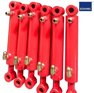 Customized Huaheng Brand Standard Piston Hydraulic Cylinder Steel Construction Farm Machine Use 25MPa Pressure Bore 12-100mm