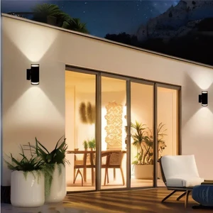 Plug-In Minimalist Warm White Incandescent Iron Garden Wall Lights for Outdoor Middle Size 1-Year Warranty Home Resource