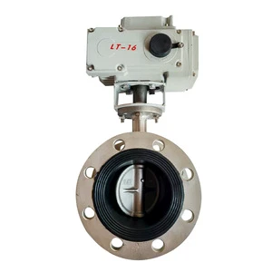 Manufacturer Custom Electric Stainless Steel Body with EPDM Application Flange Butterfly Valve for Water & Oil