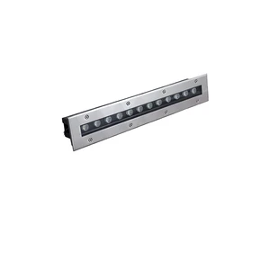 12W Outdoor Recessed Linear LED Paving In-ground Light 24V Landscape Stainless Steel CRI80 Waterproof IP67 Warm White