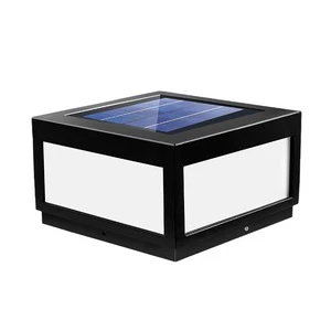 Waterproof Villa Fence Patio Pathway Lawn E27 Bollard Light Outdoor Column Post IP54 Led Lamp Outdoor Solar Powered Pillar Lamp