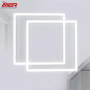 Modern 595x595 Borderless LED Panel Light 48W 60W Ultra Slim Design SMD2835 Ceiling Lamp for Hospital Supermarket Office