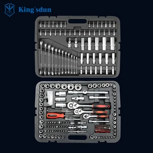 Kingsdun 215 in 1 High Quality Tool Box Set Professional Car Repair Tool Sets Hardware Combination Tool Set