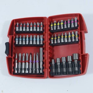 S2 Steel Screwdriver Bit Set 45pcs Security Bits Hard Case Storage Home Tool Kit