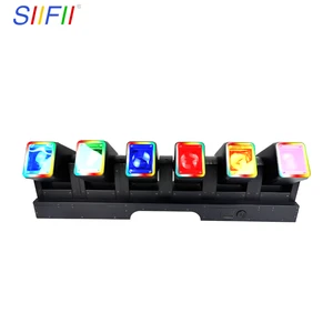 SIIFII RGBW LED 6pcs*60W for Zoom Light Stage Concert Wall Washer Sound Control Christmas Party