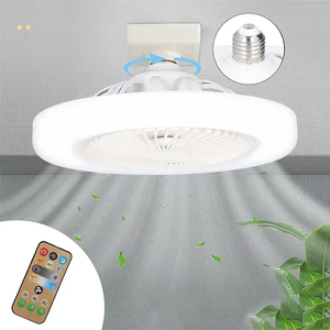 Silent E27 Electric Remote Control 30W Chandelier Fan Ceiling Fan Light Bedroom Ceiling Fan with Led Light with Remote Control