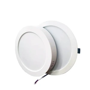 Wall Panel With Led Lights Round Surface Mount Led Panel Light for Supermarket Office Hospital