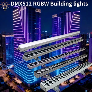 LED Aluminum Wall Washer Light IP67 Waterproof 24W/36W/48W/72W RGB/RGBW For Building Facade Outdoor Lighting