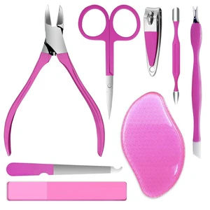 Nails Salon pink Manicure Set Professional Products Tool case