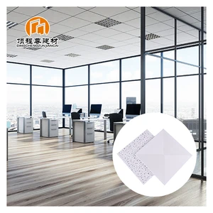 Factory Price Aluminum Ceiling Clip In Tiles 600x600 Acoustic Roof Plafond Decor Metal Drop Ceiling Tiles