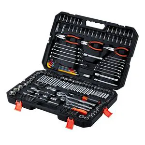 314-Piece Auto Repair Tool Set 1/4 in 3/8 1/2 Drive Metric Socket Set Wrenches Screwdriver Bit Mechanics Tool Kit