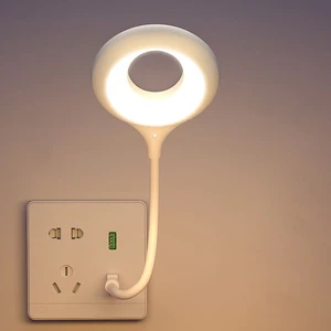 Hot Sale Indoor LED Night Light Small & Intelligent USB Tricolor Light with Voice Control for Home Use