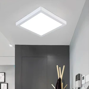 Factory Price Three Light Color PP PS 6-36W Surface Mounted Light Dimmable Ceiling High Brightness Panel Light for Home Office