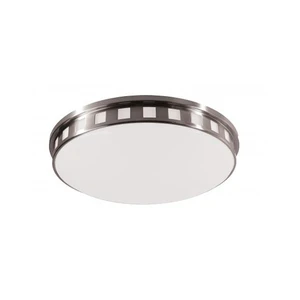 Simple Living Room Dining Room Bedroom Brushed Nickel Semi Flush Mount Light Ceiling Lamp
