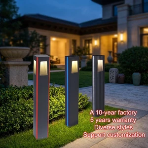 New Modern Design Waterproof Ip65 Garden Outdoor Landscape Pillar Lawn Lamp Garden Led Bollard Light