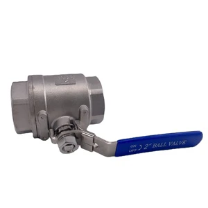 IFAN DN50 2'' Female Thread 2 Pc Straight Cf8m 1000 WOG Ball Valve with Lock