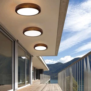 Modern Simple E27 Exterior Wall Light Outdoor Villa Corridor Courtyard Damp Proof Light Round Ceiling Light