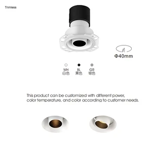 5W LED Downlight Mini Ceiling Spot Light Trimless Frameless Hotel Office Recessed Borderless Commercial Ceiling Light