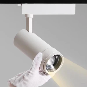 Adjustable Zoom Spotlights with High Color Rendering Index Commercial Spotlight Track Lights for Clothing Stores Art Museums