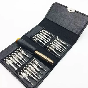 Brand New 25-in-1 Leather Case Screwdriver Set for Mobile Phone & Glasses Repair Disassembly Tool Kit Cordless Tool Set