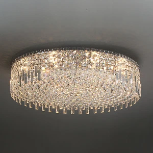 Simple Crystal Ceiling Light for Living Room Main Lighting and Bedroom Led High-end, Ultra-thin, Luxurious and Sophisticated Hom
