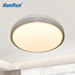 Aluminum Simple Hallway Indoor Lampara Fixture Surface Mounted Remote Modern Dimmable Acrylic Round Bedroom Led Ceiling Light