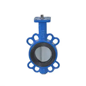 Ductile Iron Turbine Wafer butterfly Valve PTFE-lined butterfly Valve butterfly Valve Price.