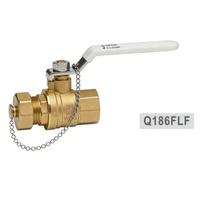 Mass Production High Performance NPT Threaded Lead Free Brass Ball Valve with Nut and Chain 1/2