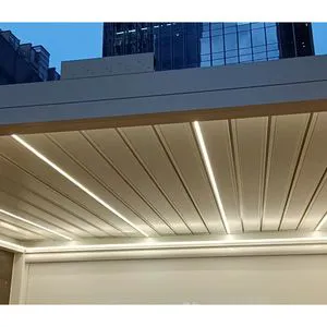 Pergola Cover Panels Pergola Control Box Pergola Aluminium Machine with LED Lamp