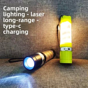 Outdoor Multifunctional Rechargeable Flashlight and Camping Lantern, High Power Ultra Bright, Long Runtime