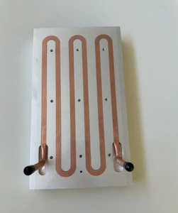 Precision Machining CNC Customized Copper Tube Cooling System Aluminium Alloy Heat Sink Heat Pipe Aluminum Heatsink