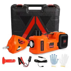 Portable Multifunctional 5 Ton Dc 12v Electric Car Lift Hydraulic Jack Kit With Impact Wrench