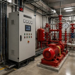 Fire Pump Control Cabinet For Main Standby Jockey Pump Automatic Pressure Control Fire Water Supply System 380V 400V 415V IP54