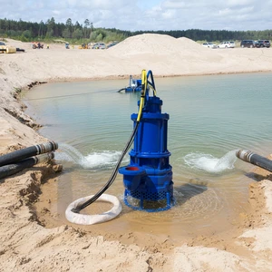 Vertical Mud Slurry Mining Submersible Dredge Pump with Cutter Head