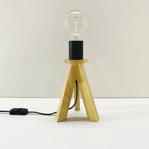 Customized Modern 220V Small Restaurant Wood Lamp Led Bedside Table Lamp With Desk Led Light
