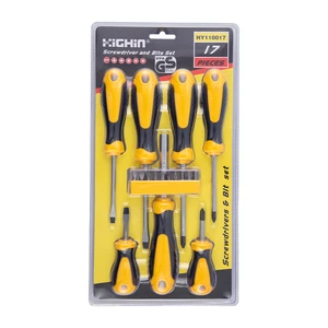 17 Pieces Screwdriver Sets With Bits and Bit Drive Handle Professional Hand Screwdriver Tools