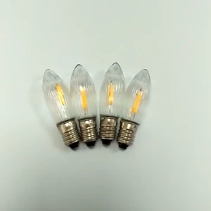 Mini Warning Automobile Instrument Lamp Width Signal Lamp 0.2W E10 Base Bridge Light Bulbs C6 LED Indicator Candle Light Bulb