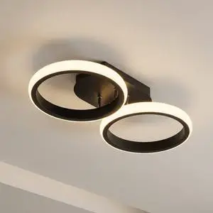 Modern Nordic LED Ceiling Light Geometric Design 3 CCT Changeable Aluminum Acrylic Surface Mount for Hallway and Bedroom